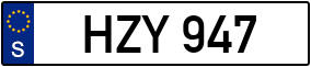 Trailer License Plate